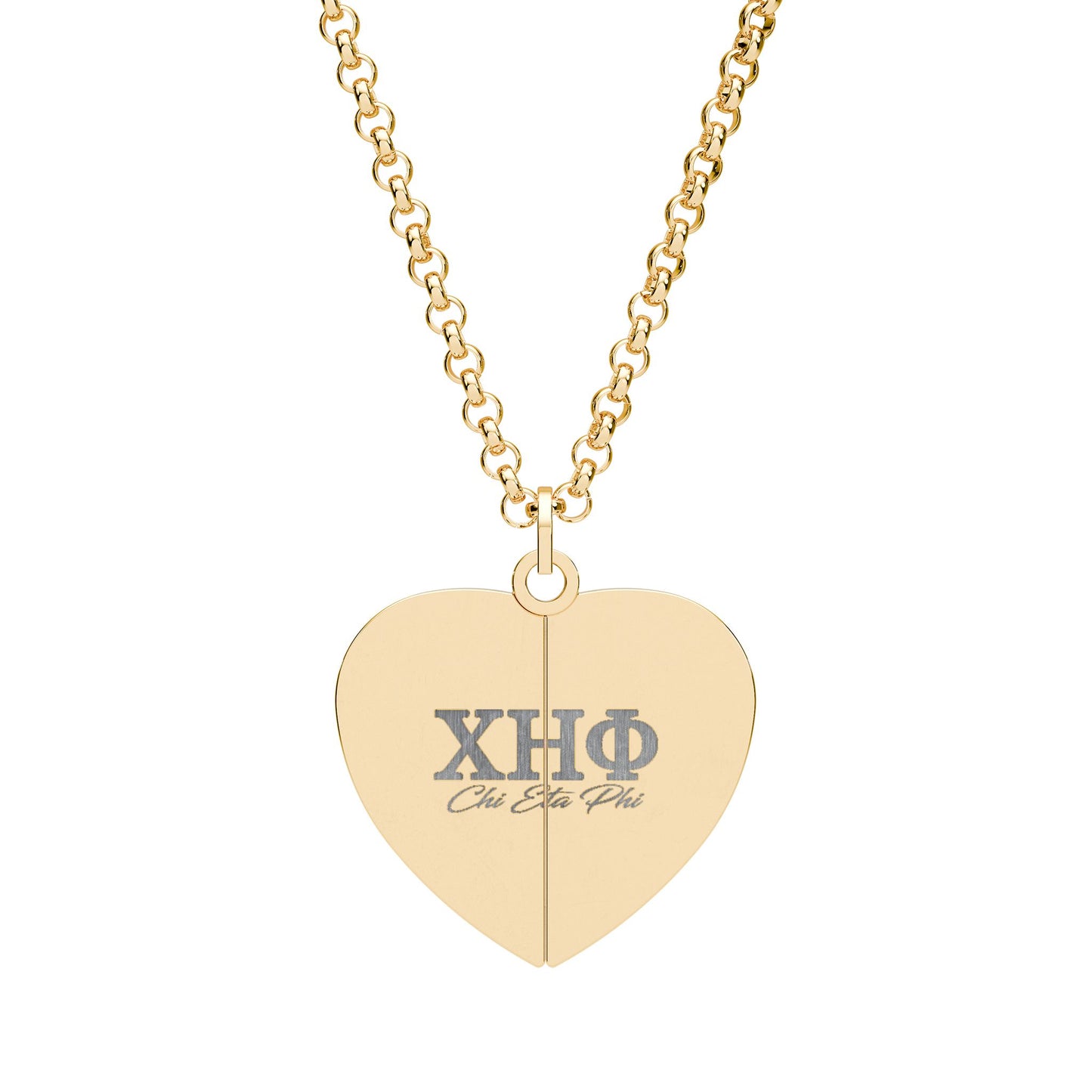 Hidden Message Heart Necklace — Engraved Split Locket