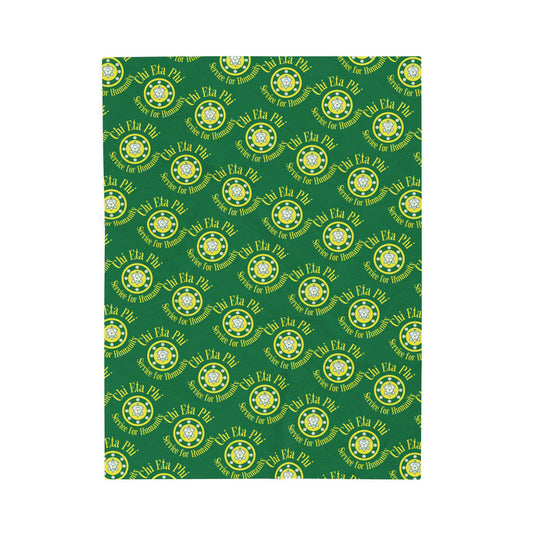 Chi Eta Phi Crushed Velvet Throw Blanket