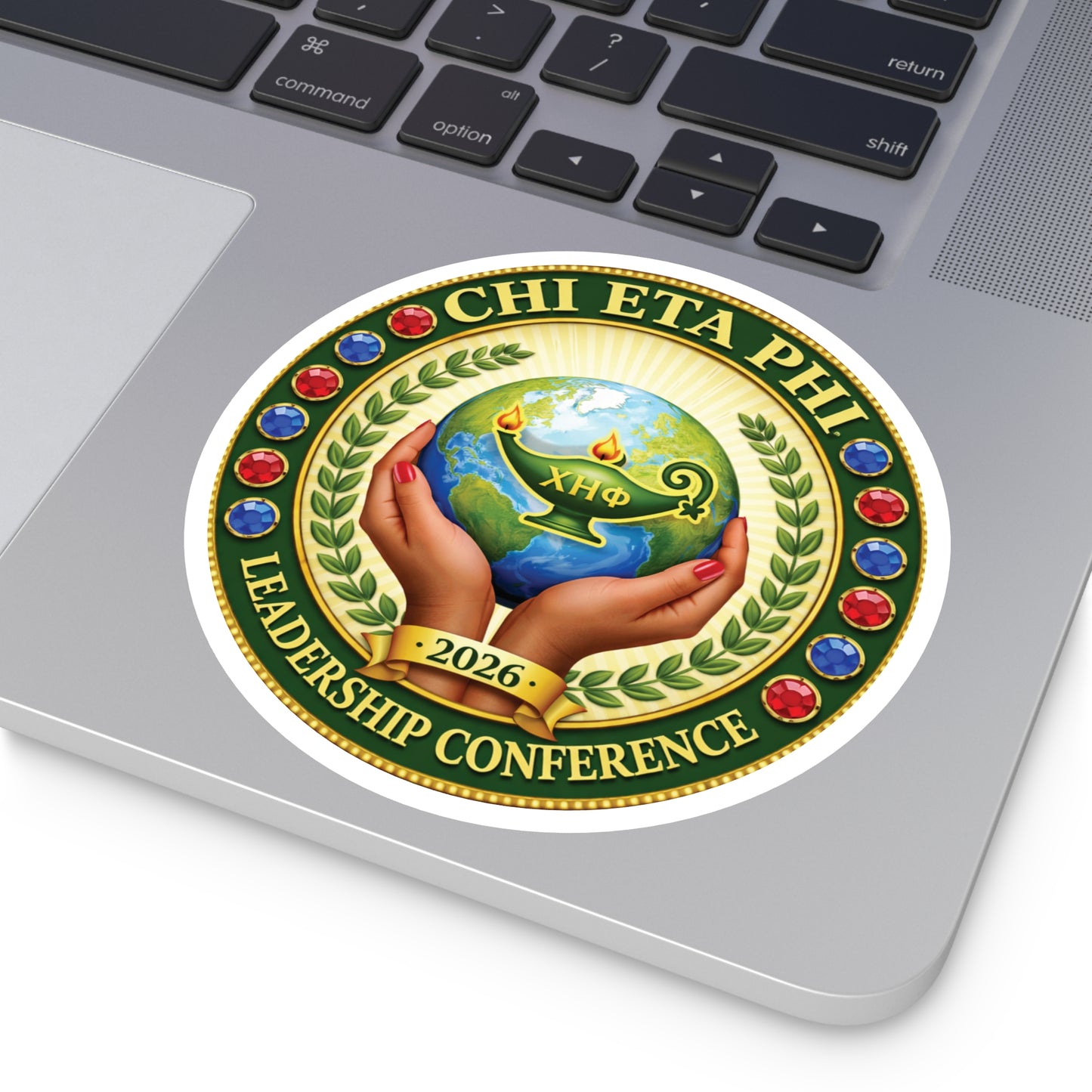 Chi Eta Phi Leadership Conference 2026 Round Sticker — Sorority Logo Sticker (Indoor/Outdoor)