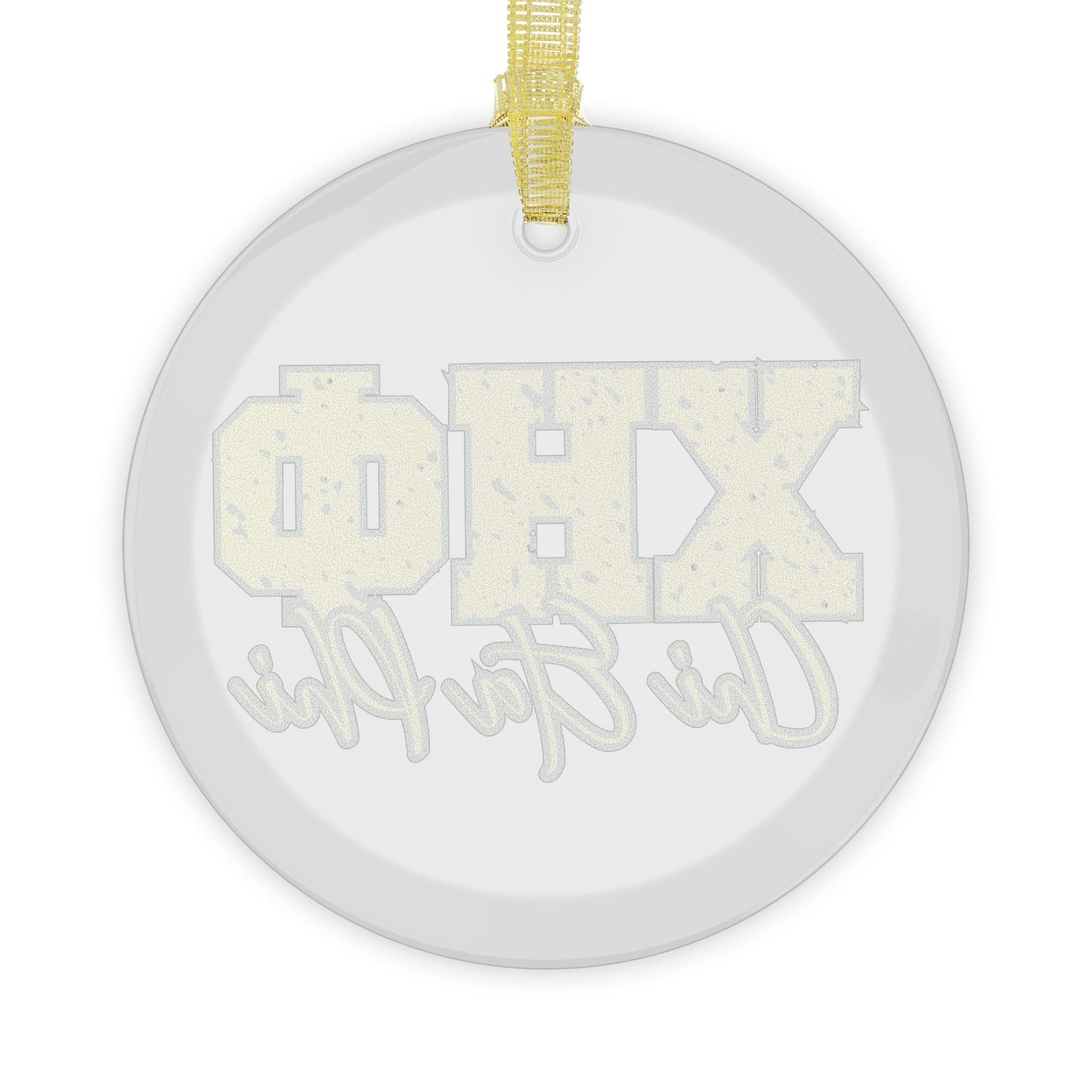 Chi Eta Phi XHO Glass Ornament