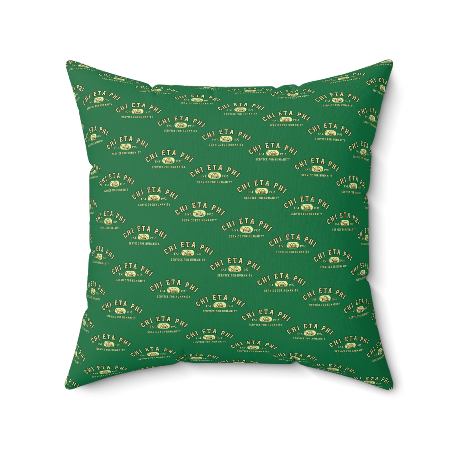 Chi Eta Phi Square Matching Yellow Chi Pillow