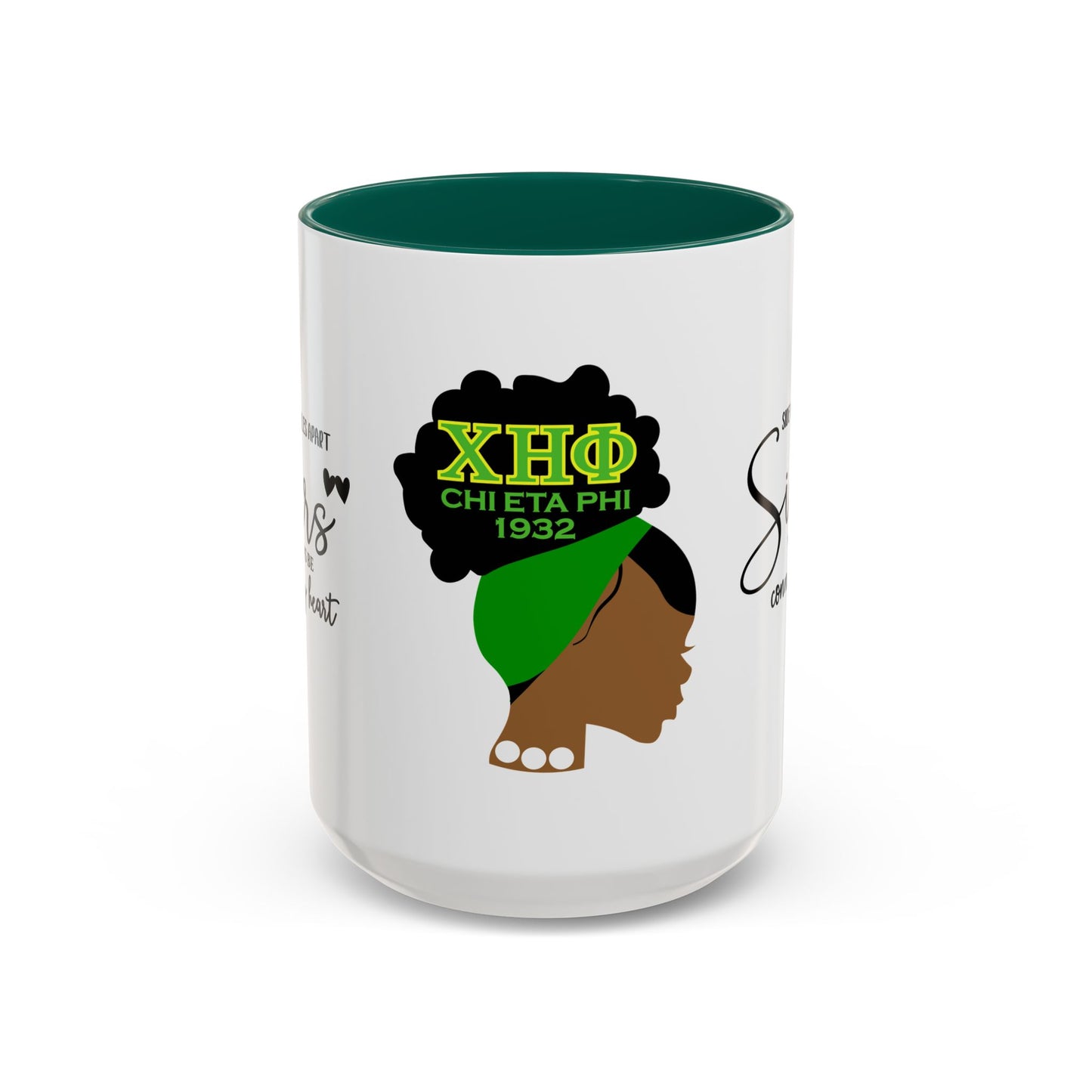 Chi Eta Phi Sisters Two-Tone Coffee Mugs, 11oz