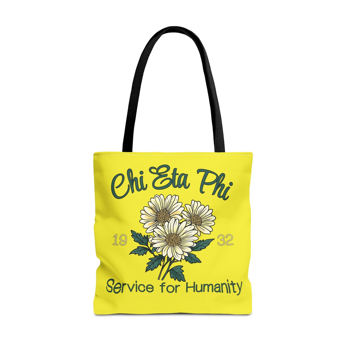 Yellow Chrysanthemum Service for Humanity Design Tote Bag
