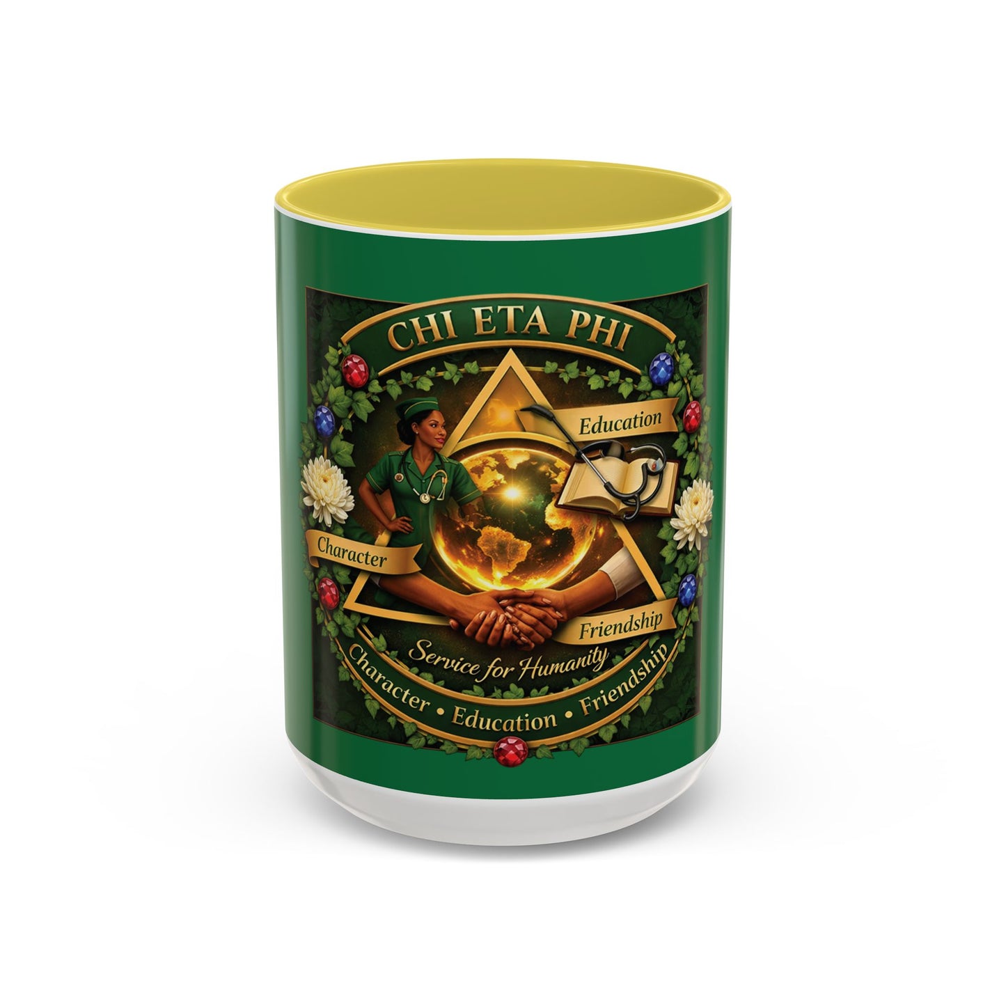 Chi Eta Phi Sorority Emblem Coffee Mug (11oz/15oz)