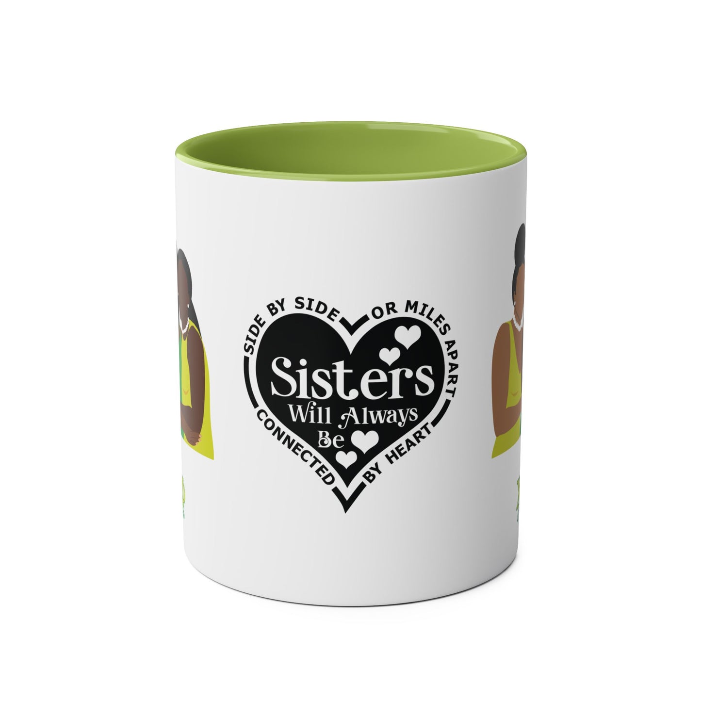 Chi Eta Phi Sisters Two-Tone Coffee Mugs, 11oz