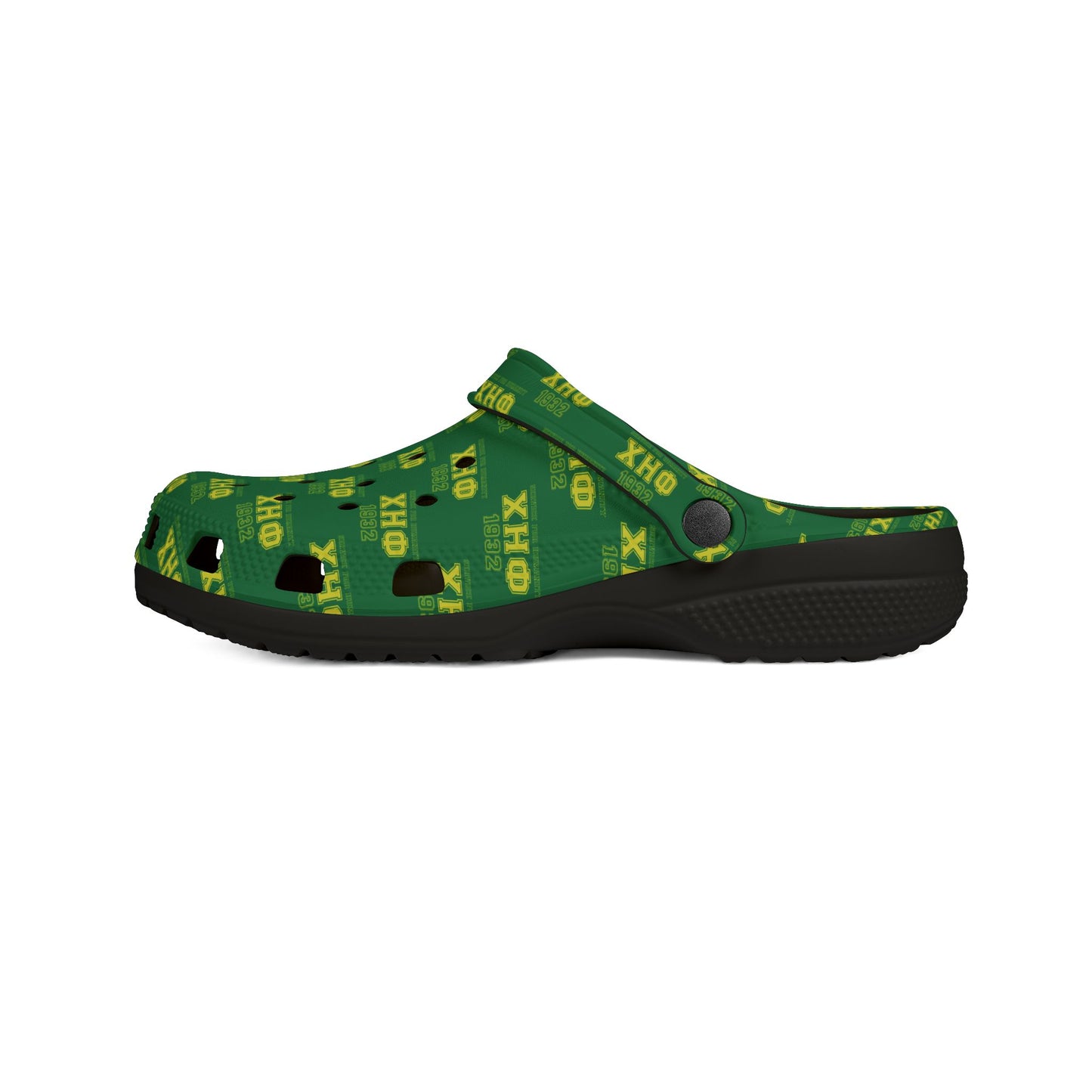 Unisex XHO Green Rubber Shoes with Optional Strap