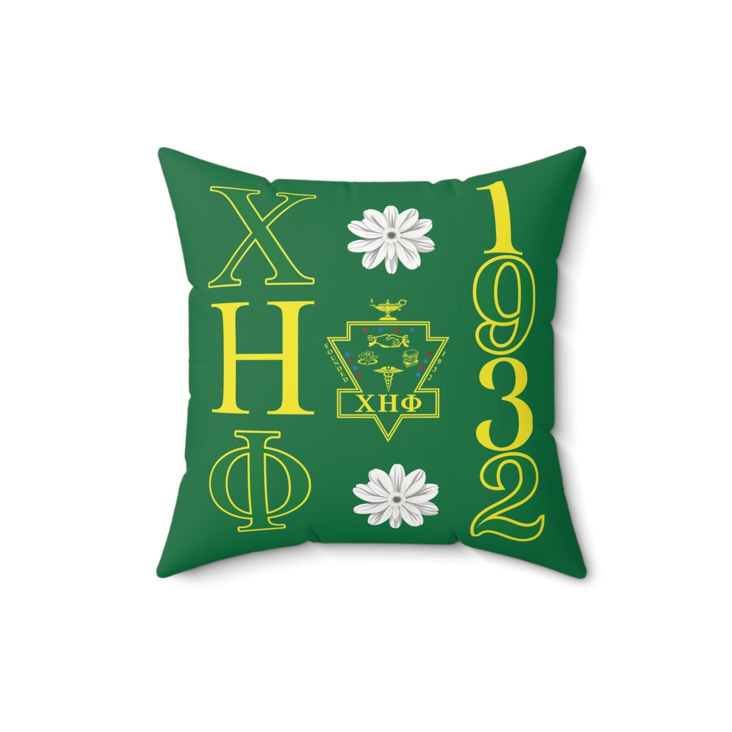 Chi Eta Phi XHO 1932 Polyester Spun Square Pillow